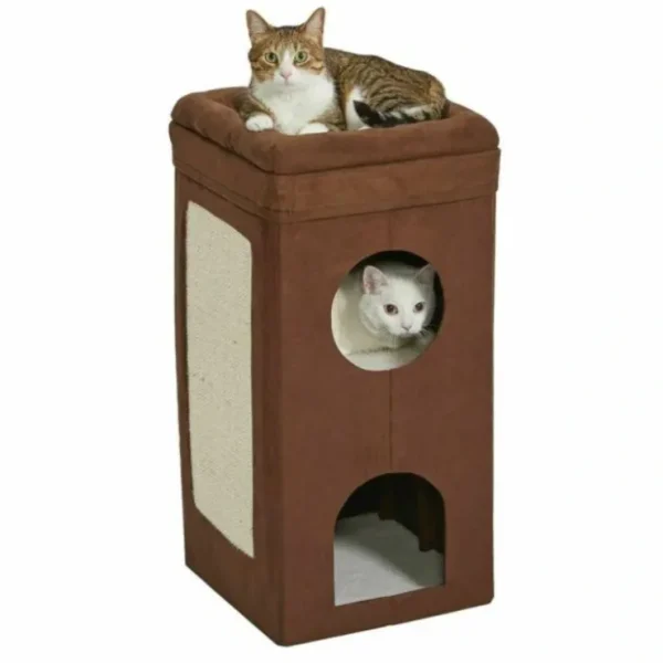 Online Midwest Cat Condo Brown Suede - Pet Home | The Perfect Pet Supplies Shopping Experience Cats