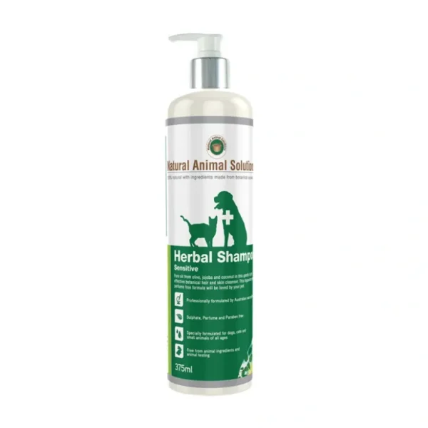 Sale Natural Animal Solutions Herbal Shampoo Sensitive 375mL - Pet Home | The Perfect Pet Supplies Shopping Experience Cats