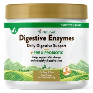 Hot NaturVet - Digestive Enzymes Powder with Prebiotics Probiotics for Cats Dogs - Pet Home | The Perfect Pet Supplies Shopping Experience Cats