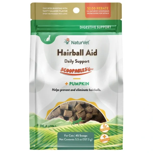 Discount NaturVet, Scoopables CAT Hairball Aid - 45 Scoops - Pet Home | The Perfect Pet Supplies Shopping Experience Cats