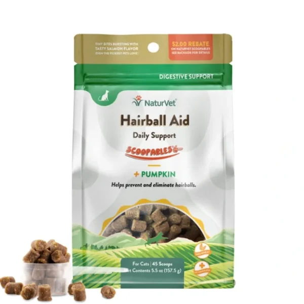 Shop NaturVet Scoopables Hairball Aid Daily Support (5.5 Oz) - Pet Home | The Perfect Pet Supplies Shopping Experience Cats