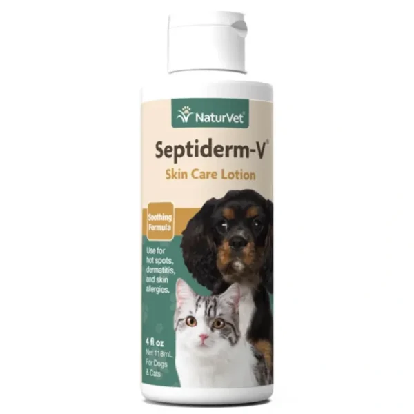 Cheap NaturVet Septiderm-V Skin Care Lotion (8 oz) - Pet Home | The Perfect Pet Supplies Shopping Experience Cats