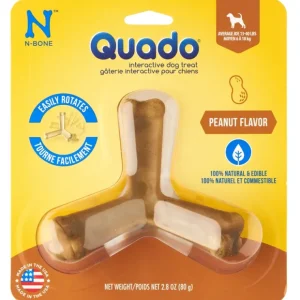 Clearance N-Boneu00ae Quadou00ae Interactive Bone Peanut Flavor - Pet Home | The Perfect Pet Supplies Shopping Experience Dogs