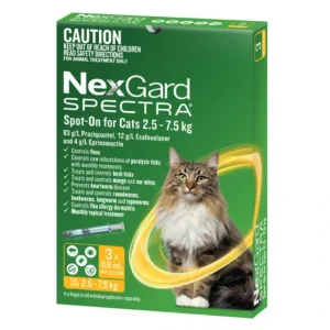 Shop Nexgard Spectra 3 pack for large cats spot on 2.5 -7.5kg - Pet Home | The Perfect Pet Supplies Shopping Experience Cats
