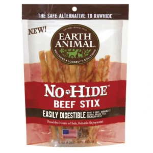 Store No-Hide Beef Stix, 10/pack from Earth Animal - Pet Home | The Perfect Pet Supplies Shopping Experience Cats