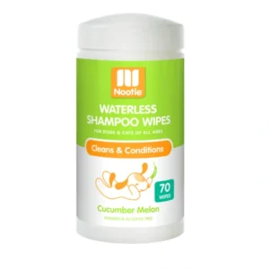 Shop Nootie Cucumber Melon Waterless Shampoo Wipes For Dogs & Cats (70-ct) - Pet Home | The Perfect Pet Supplies Shopping Experience Cats