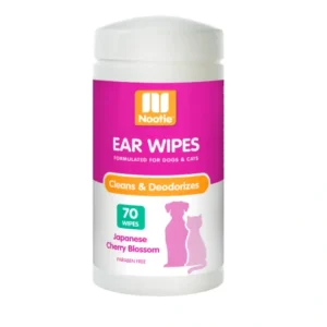 Sale Nootie Japanese Cherry Blossom Ear Wipes For Dogs & Cats (70-ct) - Pet Home | The Perfect Pet Supplies Shopping Experience Cats