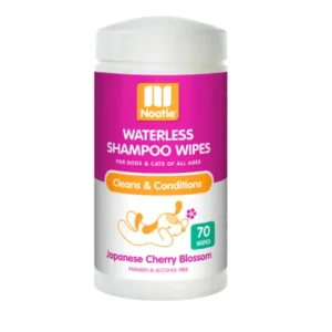 Shop Nootie Japanese Cherry Blossom Waterless Shampoo Wipes For Dogs & Cats (70-ct) - Pet Home | The Perfect Pet Supplies Shopping Experience Cats
