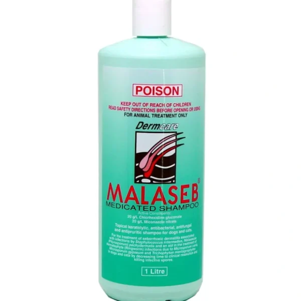 Pet Shop Direct - Dermcare Malaseb Medication Shampoo 1 Litre - Pet Home | The Perfect Pet Supplies Shopping Experience New