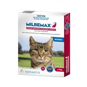 Pet Shop Direct - Milbemax Cats Over 2kg 2 Pack - Pet Home | The Perfect Pet Supplies Shopping Experience Sale