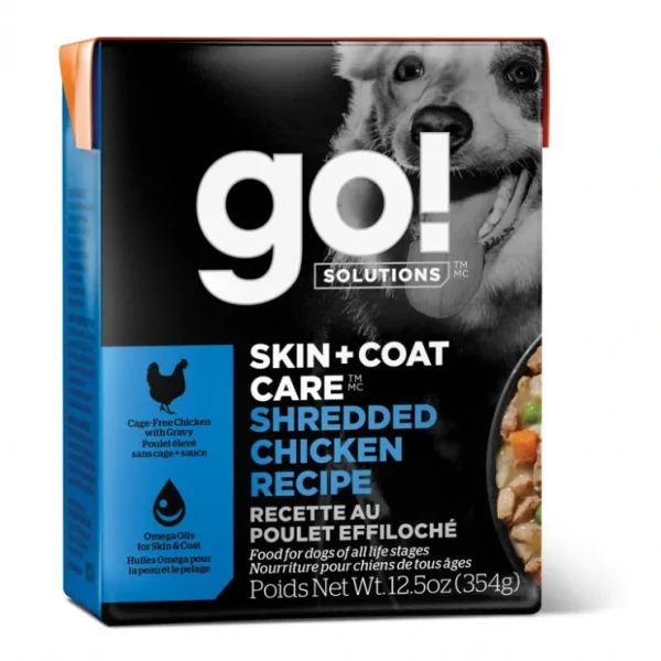 Petcurean Go! Skin &Coat Care Shredded Chicken Recipe Wet Dog Food - Pet Home | The Perfect Pet Supplies Shopping Experience