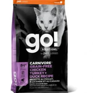 Petcurean GO! Solutions Carnivore Grain Free Chicken, Turkey, &Duck Recipe Dry Cat Food - Pet Home | The Perfect Pet Supplies Shopping Experience