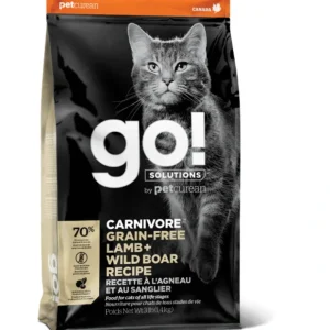 Petcurean GO! Solutions Carnivore Grain Free Lamb &Wild Boar Recipe Dry Cat Food - Pet Home | The Perfect Pet Supplies Shopping Experience