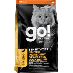 Petcurean GO! Solutions Sensitivities Limited Ingredient Duck Recipe Dry Cat Food (3-lb) - Pet Home | The Perfect Pet Supplies Shopping Experience