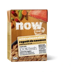 Petcurean Now! Fresh Grain Free Wild Salmon Stew with Bone Broth Wet Cat Food - Pet Home | The Perfect Pet Supplies Shopping Experience