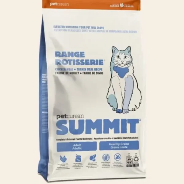 Petcurean Summit Range Rotisserie Chicken Meal + Turkey Meal Recipe for Adult Cats (3 lb) - Pet Home | The Perfect Pet Supplies Shopping Experience