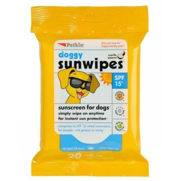 Petkin Doggy Sunwipes Sp15* 20Pk - Pet Home | The Perfect Pet Supplies Shopping Experience