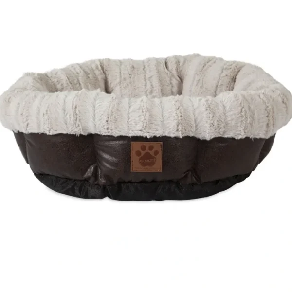 Petmate SnooZZy Rustic Luxury Ultra Cuddler Pet Bed (20" L x 20" W x 7" H) - Pet Home | The Perfect Pet Supplies Shopping Experience