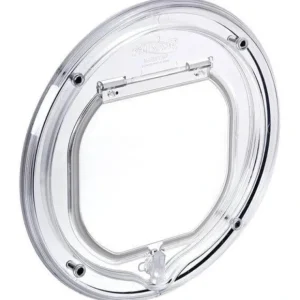 Pet-Tek Glass Fitting Original Cat Door - Clear 27Cm Dia. - Pet Home | The Perfect Pet Supplies Shopping Experience Discount