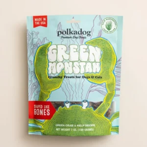 Polkadog Green Monstah (Bones) Crunchy Treats for Dogs &Cats - Pet Home | The Perfect Pet Supplies Shopping Experience