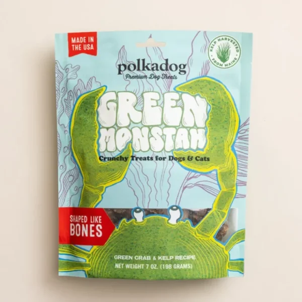 Polkadog Green Monstah (Bones) Crunchy Treats for Dogs &Cats - Pet Home | The Perfect Pet Supplies Shopping Experience