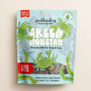 Polkadog Green Monstah Crunchy Bits for Dogs &Cats (7 oz) - Pet Home | The Perfect Pet Supplies Shopping Experience