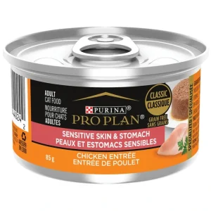 Pro Plan, Adult Cat Sensitive Skin & Stomach Grain-Free - Chicken Entrée - 85 g - Wet Cat Food - Pet Home | The Perfect Pet Supplies Shopping Experience