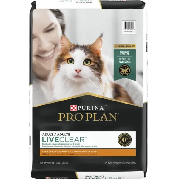 Pro Plan, Feline Adult - Live Clear - Chicken & Rice - Pet Home | The Perfect Pet Supplies Shopping Experience