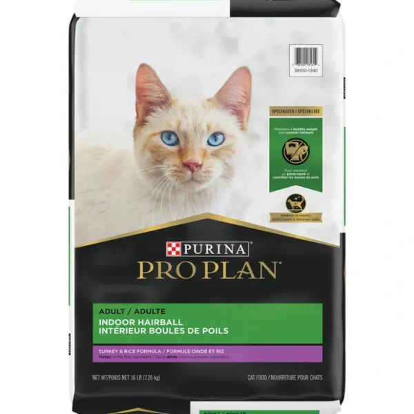 Pro Plan, FelineAdult-SpecIndoorHairball-Turkey&Rice - Pet Home | The Perfect Pet Supplies Shopping Experience