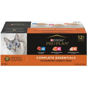 Pro Plan Wet Cat Complete Essentials Favourites Variety Pack 12x85g - Pet Home | The Perfect Pet Supplies Shopping Experience