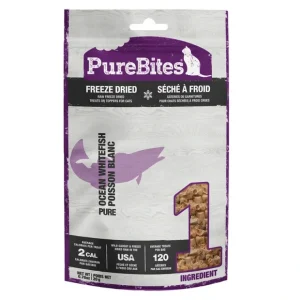 PureBites, Value Size Cat Treats, Ocean Whitefish - 20 g - Freeze Dried Cat Treat - Pet Home | The Perfect Pet Supplies Shopping Experience