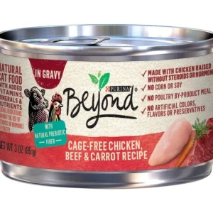 Purina Beyond Cage-Free Chicken, Beef &Carrot Recipe in Gravy Canned Cat Food - Pet Home | The Perfect Pet Supplies Shopping Experience