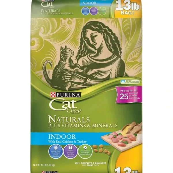 Purina Cat Chow Naturals Indoor Plus Vitamins &Minerals Dry Cat Food - Pet Home | The Perfect Pet Supplies Shopping Experience