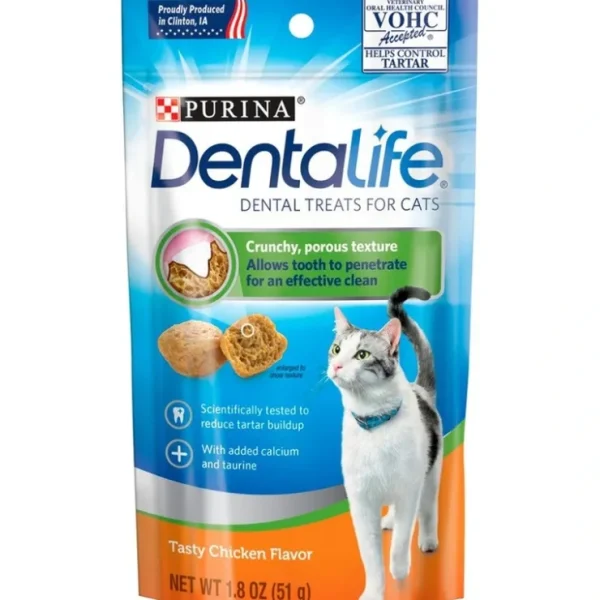 Purina Dentalife Adult Tasty Chicken Flavor Cat Dental Treats - Pet Home | The Perfect Pet Supplies Shopping Experience
