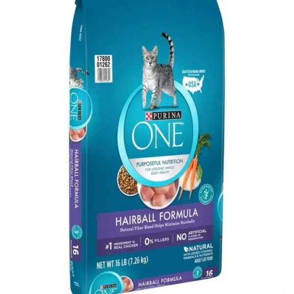 Purina ONE Advanced Nutrition Hairball Formula Dry Cat Food - Pet Home | The Perfect Pet Supplies Shopping Experience