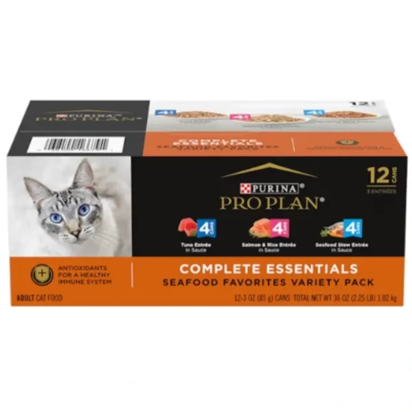 Purina Pro Plan - Tuna, Salmon Rice, and Seafood Stew Entre Wet Cat Food - Pet Home | The Perfect Pet Supplies Shopping Experience