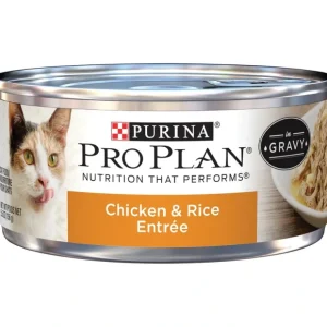 Purina Pro Plan Chicken &Rice Entree In Gravy Canned Cat Food - Pet Home | The Perfect Pet Supplies Shopping Experience