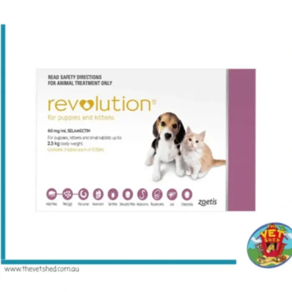 Revolution Mauve15pk - Pups & Kittens up to 2.6kg (15 ampules) - Pet Home | The Perfect Pet Supplies Shopping Experience