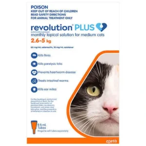 Revolution Plus for Cats 2.6-5kg Orange - Pet Home | The Perfect Pet Supplies Shopping Experience