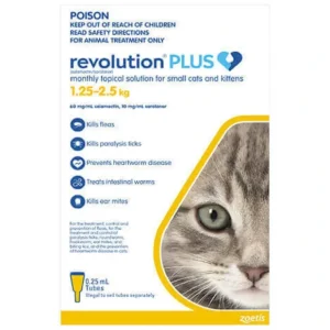 Revolution Plus for Cats 1.25-2.5kg Yellow - Pet Home | The Perfect Pet Supplies Shopping Experience