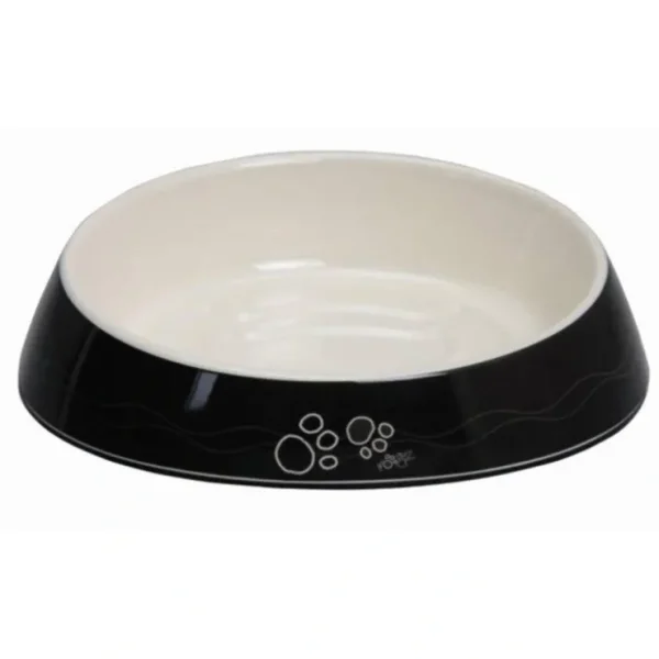 Rogz Fishcake Cat Bowl Black Paws - Pet Home | The Perfect Pet Supplies Shopping Experience
