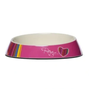 Rogz Fishcake Cat Bowl Pink Candystripes - Pet Home | The Perfect Pet Supplies Shopping Experience