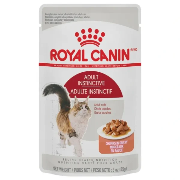 Royal Canin, Feline Health Nutrition Adult Instinctive Chunks in Gravy - Wet Cat Food - Pet Home | The Perfect Pet Supplies Shopping Experience