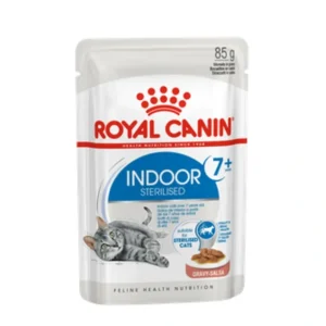 Royal Canin Feline Indoor 7+ Sterilised Sachets in Gravy 85g x 12 - Pet Home | The Perfect Pet Supplies Shopping Experience