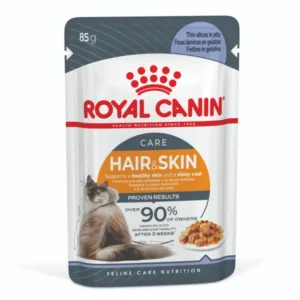 Royal Canin Hair and Skin in Jelly cat wet food pouches 85gm x 12 - Pet Home | The Perfect Pet Supplies Shopping Experience