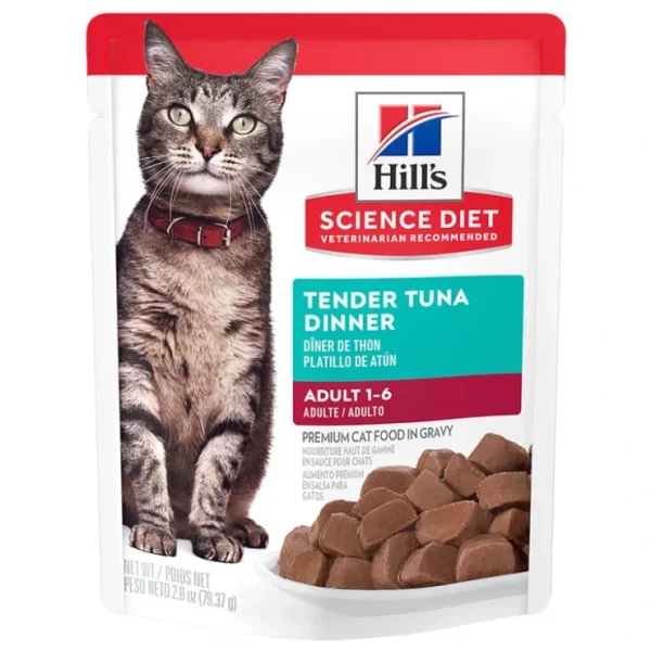 Science Diet, Adult Tender Tuna Dinner Wet Cat Food - 80 g - Wet Cat Food - Pet Home | The Perfect Pet Supplies Shopping Experience
