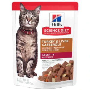 Science Diet, Adult Turkey & Liver Casserole Wet Cat Food - 80 g - Wet Cat Food - Pet Home | The Perfect Pet Supplies Shopping Experience