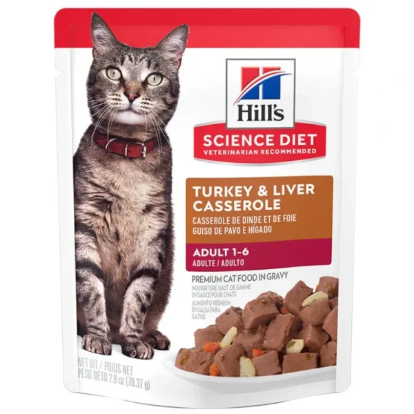 Science Diet, Adult Turkey & Liver Casserole Wet Cat Food - 80 g - Wet Cat Food - Pet Home | The Perfect Pet Supplies Shopping Experience