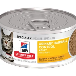 Science Diet, Adult Urinary & Hairball Control Savory Chicken Canned Cat Food - Pet Home | The Perfect Pet Supplies Shopping Experience