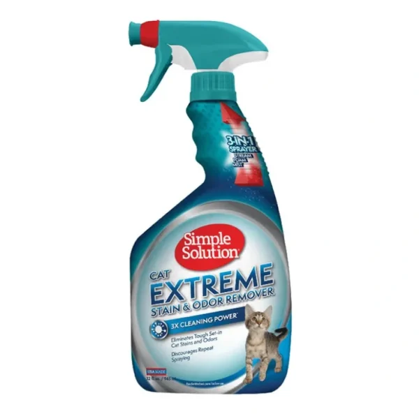 Simple Solution, Cat Extreme Stain&Odor Remover - 32 oz - Pet Home | The Perfect Pet Supplies Shopping Experience
